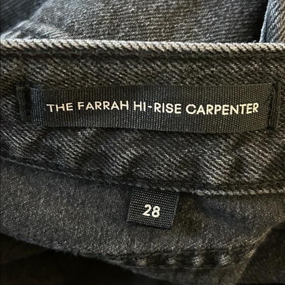 Aritzia Denim Forum The Farrah Hi-Rise Carpenter Jean in grey size 28 - Picture 8 of 11